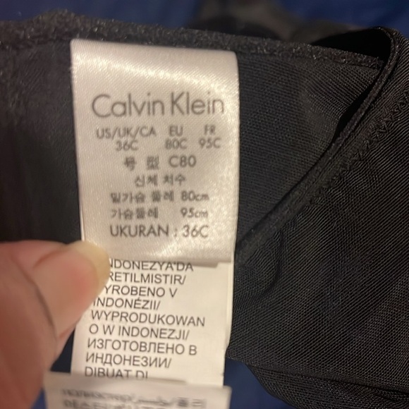 Calvin‎ Klein Black T-Shirt Bra with Underwire Support - Picture 5 of 5